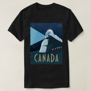 Kanada Lokomotive Reisewerbeposter T-Shirt