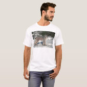 Kanada-Luchs auf Schnee T-Shirt (Vorne ganz)