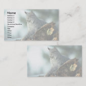 Kanada-Luchs Visitenkarte (Vorne/Hinten)