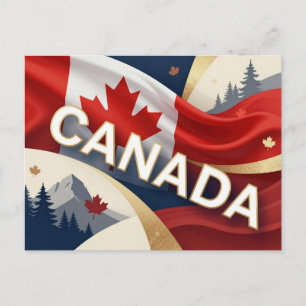 🍁 KANADA Luxuriöse zeitgenössische Identität Postkarte