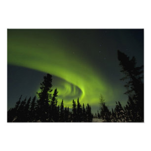 Kanada, Manitoba. Ansicht von Polarlichtern und Fotodruck