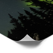 Kanada, Manitoba. Ansicht von Polarlichtern und Poster (Ecke)