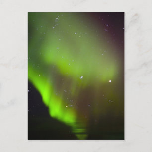 Kanada, Manitoba, Churchill. Aurora Borealis in Postkarte