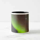 Kanada, Manitoba, Churchill. Aurora Borealis Zweifarbige Tasse (Mittel)