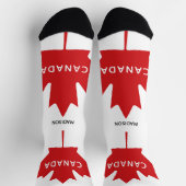 Kanada Mapfelleaf-individuelle Name Socken (Oben)