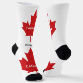 Kanada Mapfelleaf-individuelle Name Socken (Gewinkelt)