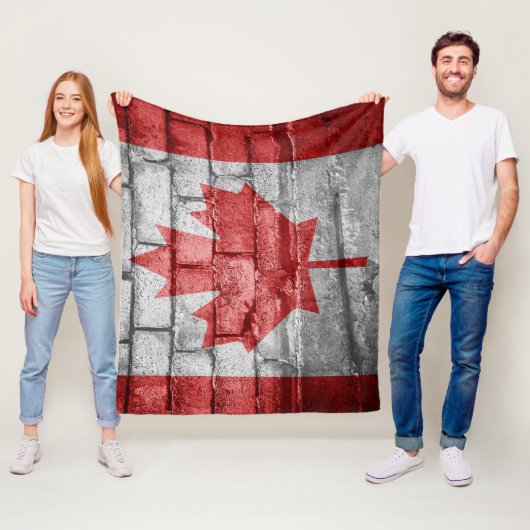 Kanada-Mauer Fleecedecke (Beispiel)