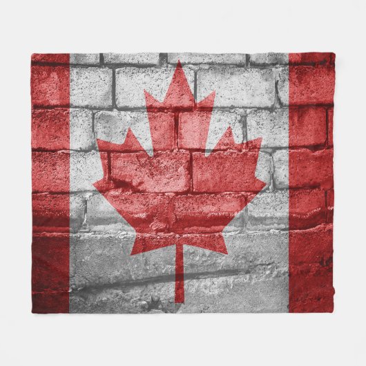 Kanada-Mauer Fleecedecke (Vorderseite (Horizontal))