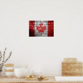 Kanada-Mauer Poster (Küche)