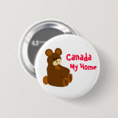 Kanada, mein Zuhause Button (Vorne & Hinten)