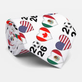 Kanada Mexiko USA Gastgeber Fußballturnier 2026 Krawatte (Gerollt)