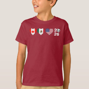 Kanada Mexiko USA Gastgeber Fußballturnier 2026 T-Shirt