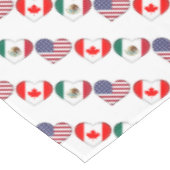 Kanada Mexiko USA Gastgeber Fußballturnier 2026 Tischdecke (Schrägansicht)