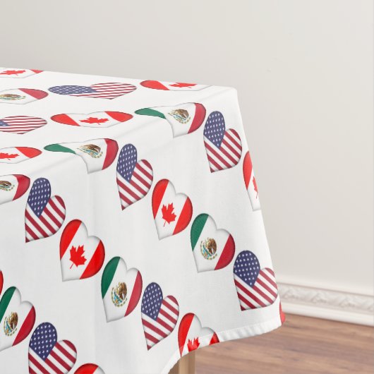 Kanada Mexiko USA Gastgeber Fußballturnier 2026 Tischdecke (Beispiel)