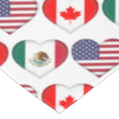 Kanada Mexiko USA Gastgeber Fußballturnier 2026 Tischdecke (Schrägansicht)