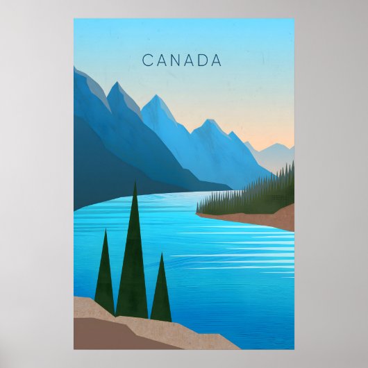 Kanada Minimal Reiseplakat Poster (Vorne)
