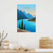 Kanada Minimal Reiseplakat Poster (Küche)