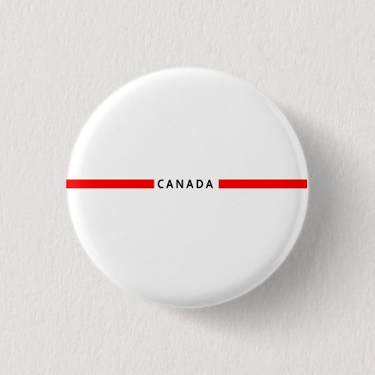 Kanada - minimalistische Flagge Button (Vorderseite)