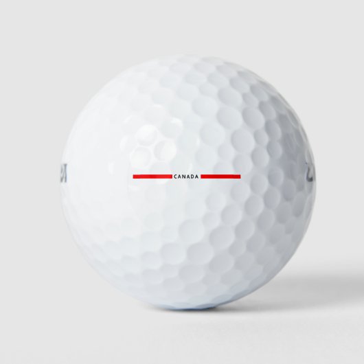 Kanada - minimalistische Flagge Golfball (Vorderseite)