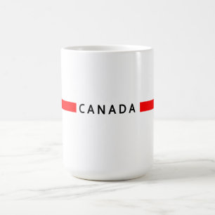 Kanada - minimalistische Flagge Kaffeetasse