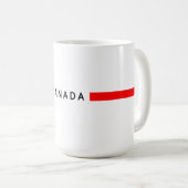 Kanada - minimalistische Flagge Kaffeetasse (VorderseiteRechts)
