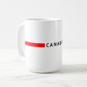 Kanada - minimalistische Flagge Kaffeetasse (Vorderseite Links)