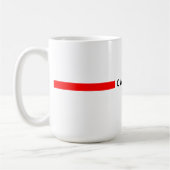 Kanada - minimalistische Flagge Kaffeetasse (Links)