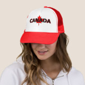 Kanada mit Blatt-Fernlastfahrer-Hut Truckerkappe (Beispiel)