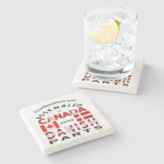 Kanada mit dänischen Teilen zusammengestellt, kund Steinuntersetzer (Seitenansicht)