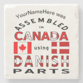 Kanada mit dänischen Teilen zusammengestellt, kund Steinuntersetzer (Vorderseite)