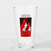 Kanada mit dem Fahrrad Glas (Rückseite)