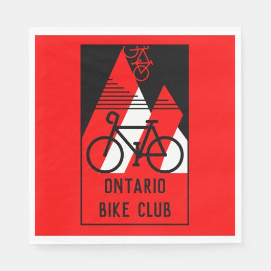 Kanada mit dem Fahrrad Serviette (Vorderseite)