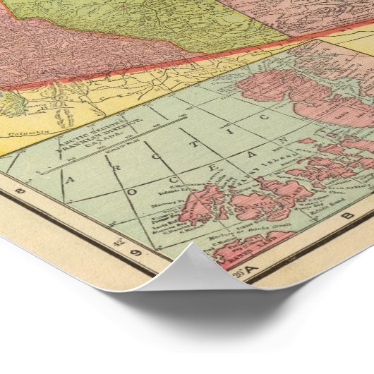 Kanada mit der Eisenbahn Poster (Ecke)