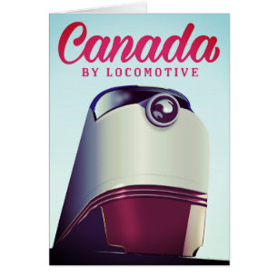 Kanada mit Lokomotive Poster aus den 1950er Jahren