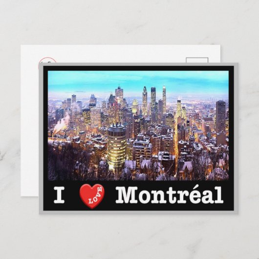 Kanada - Montréal - I Liebe - Postkarte (Vorne/Hinten)