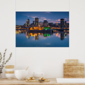 Kanada, Montreal, Skyline und Alter Hafen Poster (Küche)