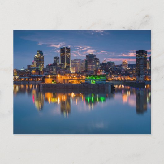 Kanada, Montreal, Skyline und Alter Hafen Postkarte (Vorderseite)