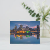 Kanada, Montreal, Skyline und Alter Hafen Postkarte (Stehend Vorderseite)