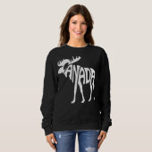 Kanada Moose Red White Canadian Pride Day Sweatshirt (Vorne ganz)