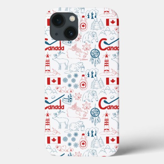 Kanada | Muster der Symbole Case-Mate iPhone Hülle (Rückseite)