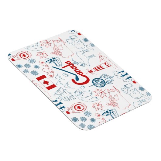 Kanada | Muster der Symbole Magnet (Rechte Seite)