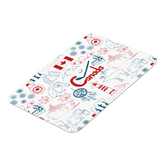 Kanada | Muster der Symbole Magnet (Linke Seite)