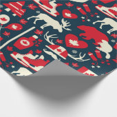 Kanada - nahtloses Muster Geschenkpapier (Ecke)