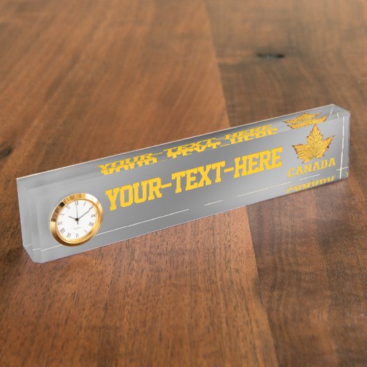 Kanada Name Teller Custom Canada Team Name Plakat Namensplakette (Seite)