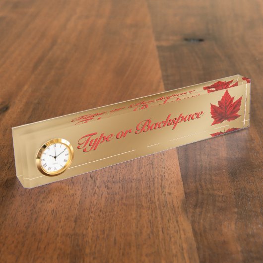 Kanada Name Teller Personalisiert Kanada Name Plak Namensplakette (Seite)