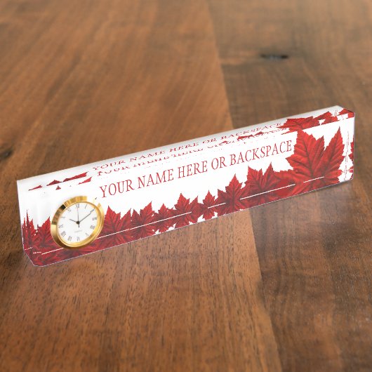 Kanada Name Teller Personalisiert Namensplakette (Seite)