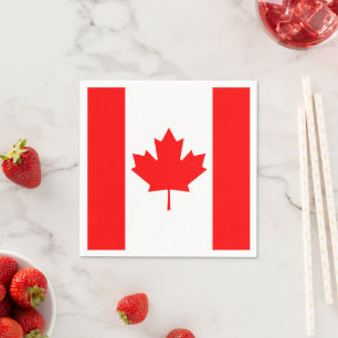 Kanada, Neapel, Party, kanadische Flagge Serviette