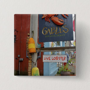 Kanada, New Brunswick, St Andrews.farbig Button