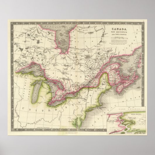 Kanada, New Brusnwick und Nova Scotia Poster (Vorne)