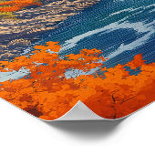 Kanada Niagara Falls Reiseplakat Poster (Ecke)